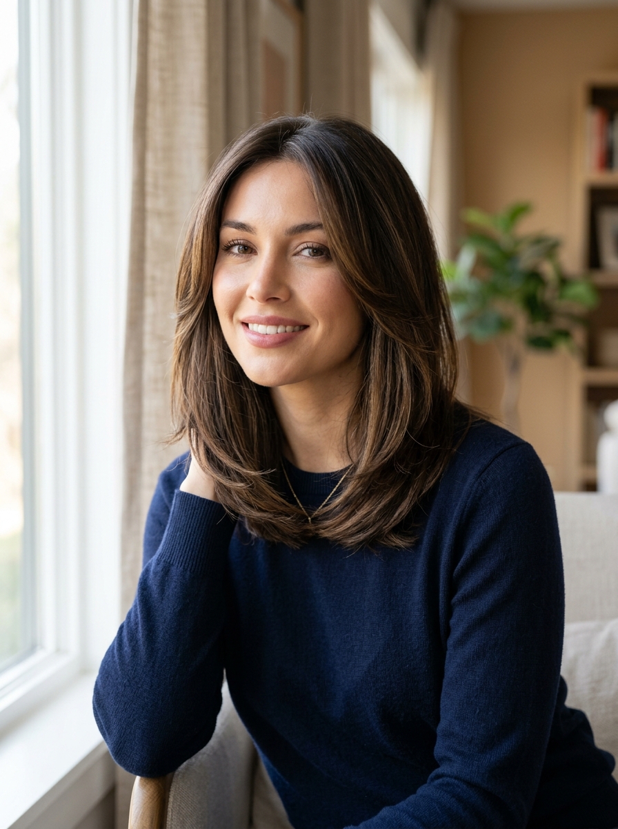Long Layered Bob als Gestufter Bob Inspiration 2026